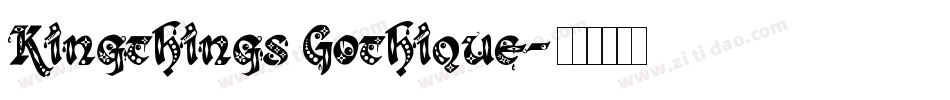 Kingthings Gothique字体转换